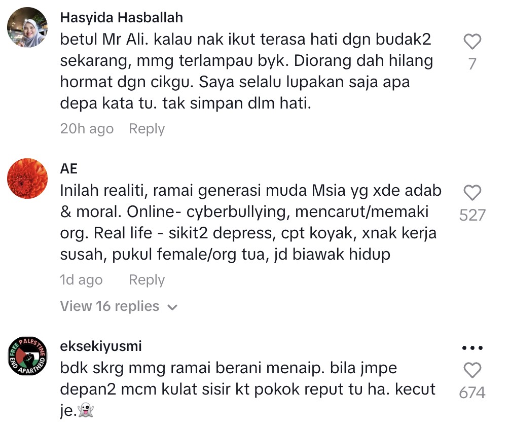 Baker terkilan baca komen netizen